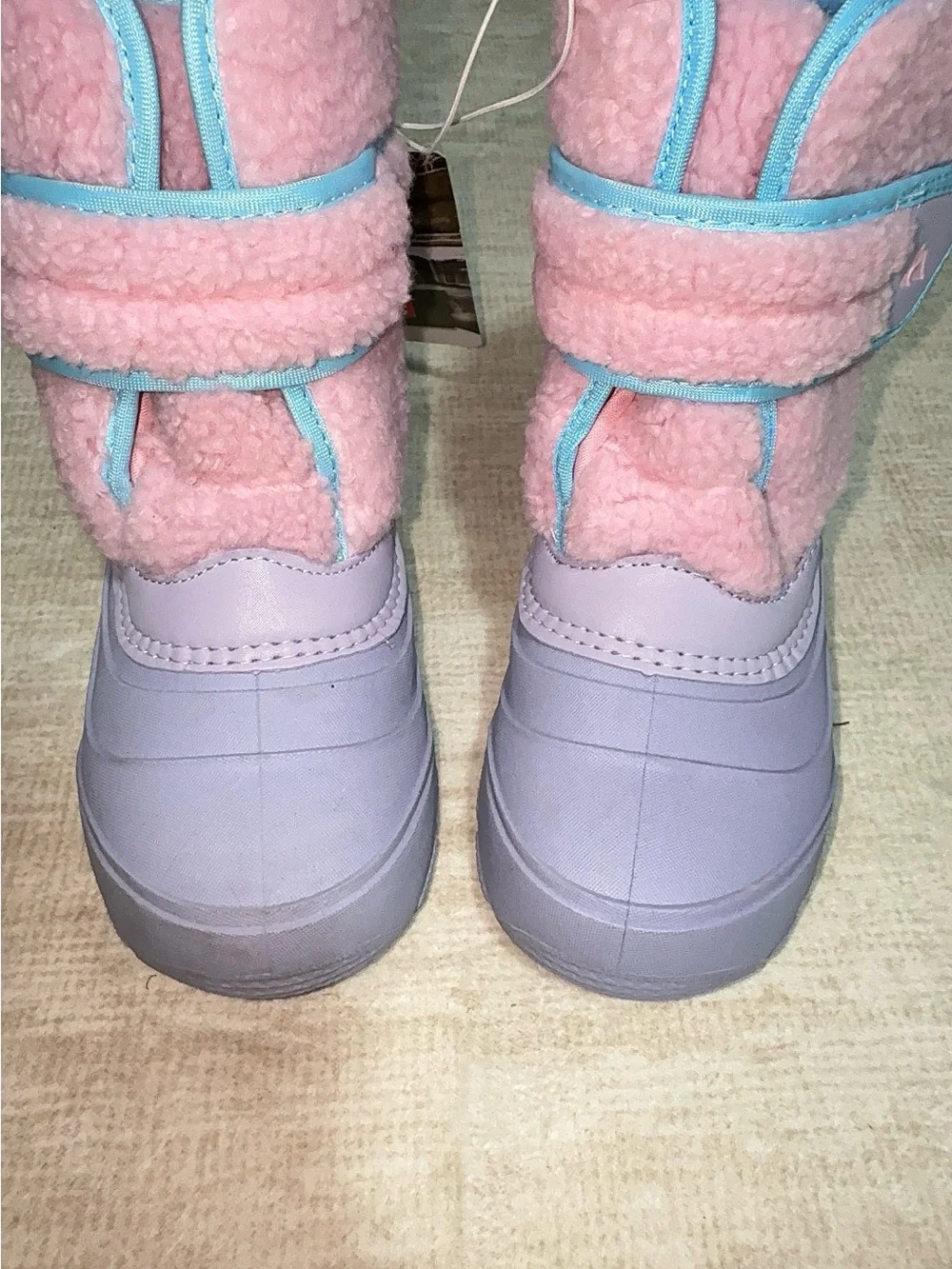 Ozark Trail Girl's Waterproof Snow Boots Size 1 Purple Pink NWT